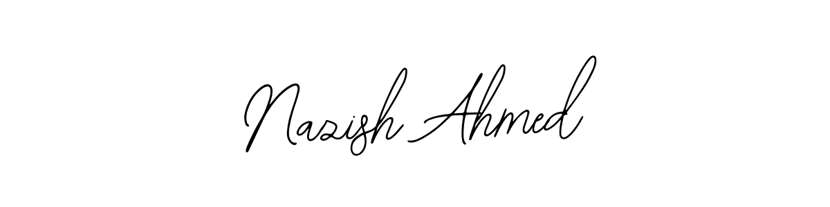 Nazish Ahmed stylish signature style. Best Handwritten Sign (Bearetta-2O07w) for my name. Handwritten Signature Collection Ideas for my name Nazish Ahmed. Nazish Ahmed signature style 12 images and pictures png