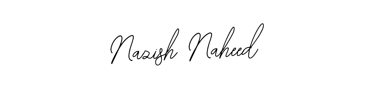 This is the best signature style for the Nazish Naheed name. Also you like these signature font (Bearetta-2O07w). Mix name signature. Nazish Naheed signature style 12 images and pictures png