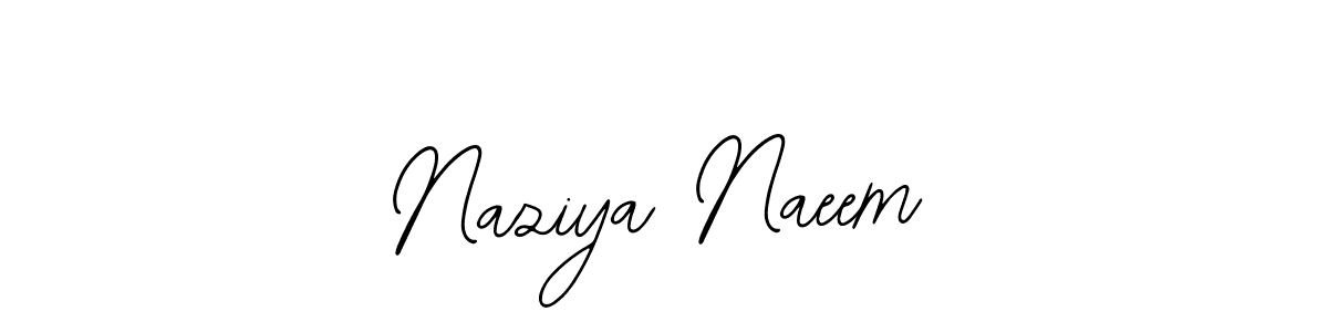 How to make Naziya Naeem name signature. Use Bearetta-2O07w style for creating short signs online. This is the latest handwritten sign. Naziya Naeem signature style 12 images and pictures png