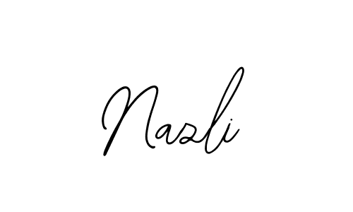 Design your own signature with our free online signature maker. With this signature software, you can create a handwritten (Bearetta-2O07w) signature for name Nazli. Nazli signature style 12 images and pictures png