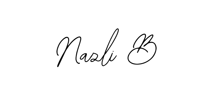 Also we have Nazli B name is the best signature style. Create professional handwritten signature collection using Bearetta-2O07w autograph style. Nazli B signature style 12 images and pictures png