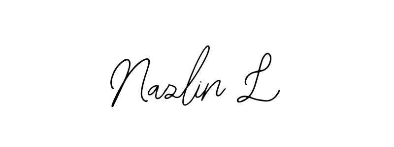 You can use this online signature creator to create a handwritten signature for the name Nazlin L. This is the best online autograph maker. Nazlin L signature style 12 images and pictures png