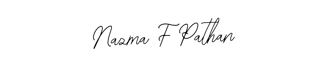 Nazma F Pathan stylish signature style. Best Handwritten Sign (Bearetta-2O07w) for my name. Handwritten Signature Collection Ideas for my name Nazma F Pathan. Nazma F Pathan signature style 12 images and pictures png