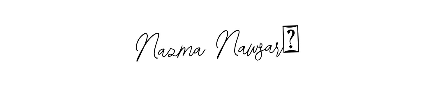 How to Draw Nazma Nawsar✨ signature style? Bearetta-2O07w is a latest design signature styles for name Nazma Nawsar✨. Nazma Nawsar✨ signature style 12 images and pictures png