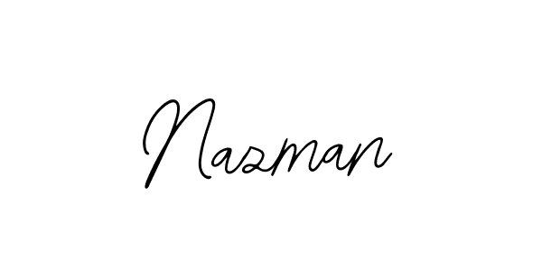 How to make Nazman name signature. Use Bearetta-2O07w style for creating short signs online. This is the latest handwritten sign. Nazman signature style 12 images and pictures png