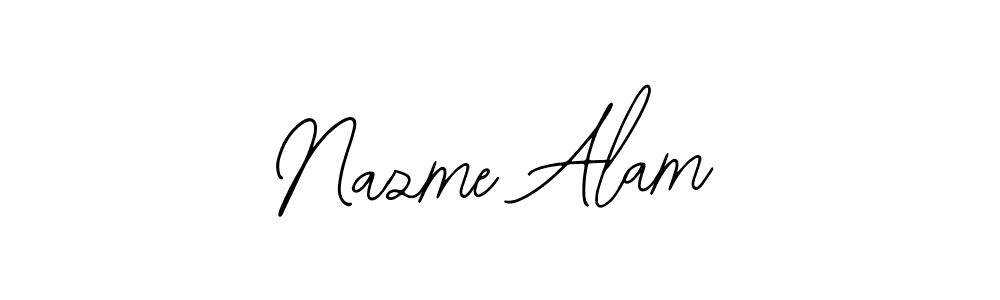 Also we have Nazme Alam name is the best signature style. Create professional handwritten signature collection using Bearetta-2O07w autograph style. Nazme Alam signature style 12 images and pictures png