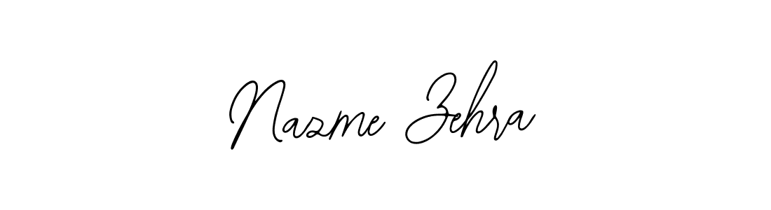 How to make Nazme Zehra signature? Bearetta-2O07w is a professional autograph style. Create handwritten signature for Nazme Zehra name. Nazme Zehra signature style 12 images and pictures png