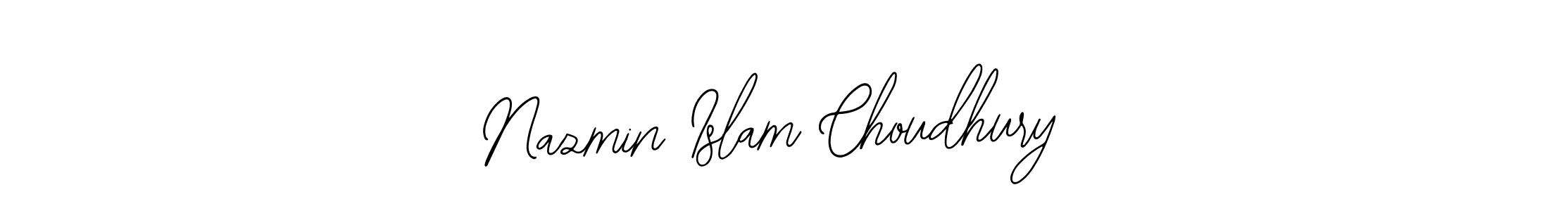 The best way (Bearetta-2O07w) to make a short signature is to pick only two or three words in your name. The name Nazmin Islam Choudhury include a total of six letters. For converting this name. Nazmin Islam Choudhury signature style 12 images and pictures png