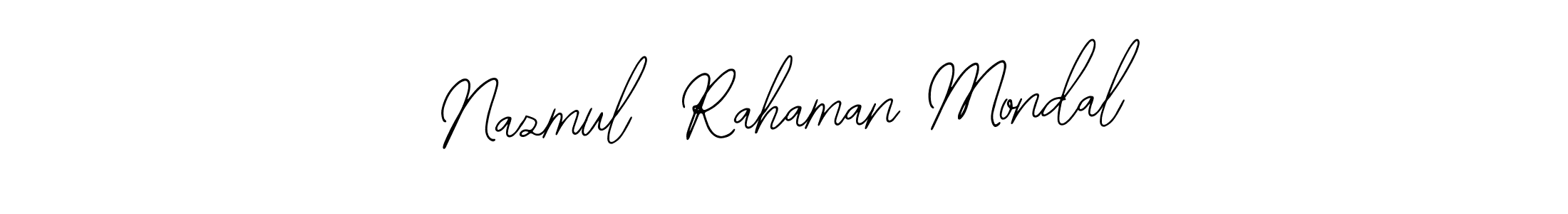 if you are searching for the best signature style for your name Nazmul  Rahaman Mondal. so please give up your signature search. here we have designed multiple signature styles  using Bearetta-2O07w. Nazmul  Rahaman Mondal signature style 12 images and pictures png