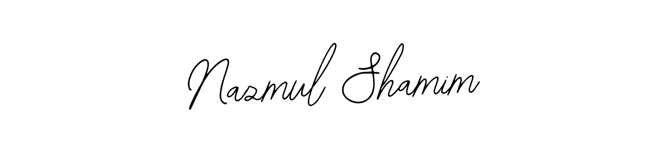 Design your own signature with our free online signature maker. With this signature software, you can create a handwritten (Bearetta-2O07w) signature for name Nazmul Shamim. Nazmul Shamim signature style 12 images and pictures png