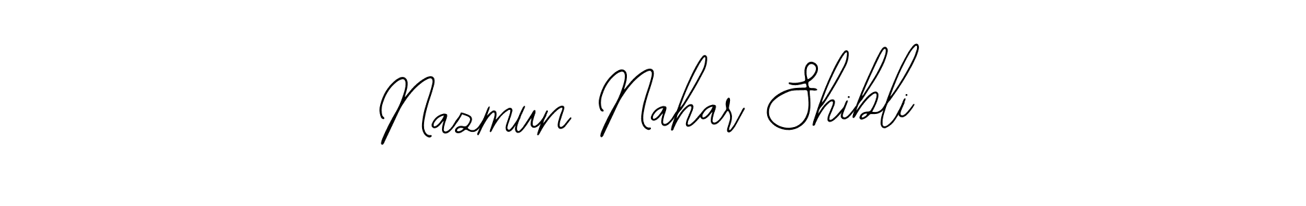 Create a beautiful signature design for name Nazmun Nahar Shibli. With this signature (Bearetta-2O07w) fonts, you can make a handwritten signature for free. Nazmun Nahar Shibli signature style 12 images and pictures png