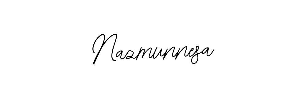 The best way (Bearetta-2O07w) to make a short signature is to pick only two or three words in your name. The name Nazmunnesa include a total of six letters. For converting this name. Nazmunnesa signature style 12 images and pictures png
