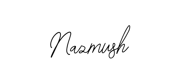 How to make Nazmush name signature. Use Bearetta-2O07w style for creating short signs online. This is the latest handwritten sign. Nazmush signature style 12 images and pictures png