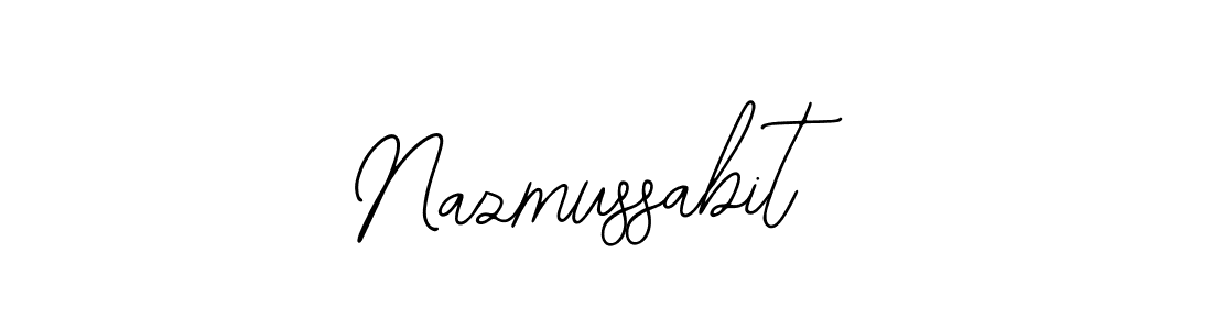 Design your own signature with our free online signature maker. With this signature software, you can create a handwritten (Bearetta-2O07w) signature for name Nazmussabit. Nazmussabit signature style 12 images and pictures png