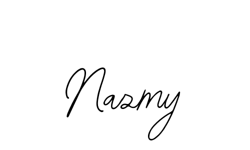 The best way (Bearetta-2O07w) to make a short signature is to pick only two or three words in your name. The name Nazmy include a total of six letters. For converting this name. Nazmy signature style 12 images and pictures png