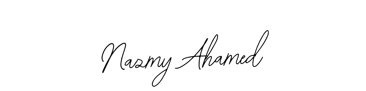 Create a beautiful signature design for name Nazmy Ahamed. With this signature (Bearetta-2O07w) fonts, you can make a handwritten signature for free. Nazmy Ahamed signature style 12 images and pictures png