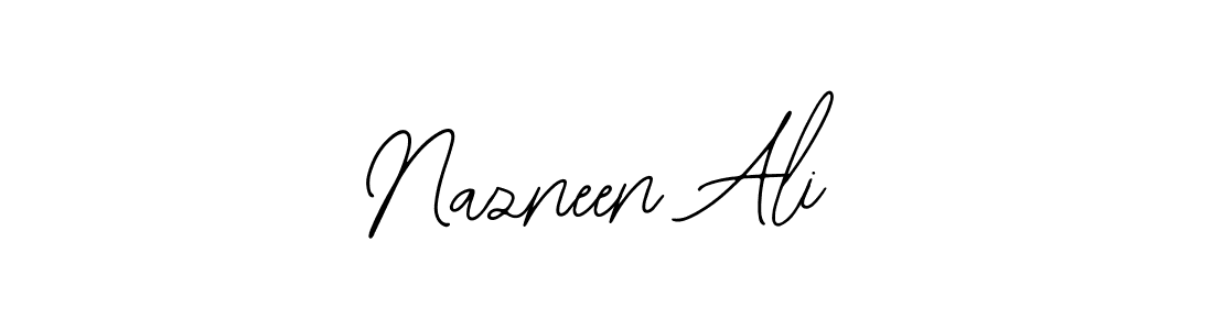 Make a beautiful signature design for name Nazneen Ali. Use this online signature maker to create a handwritten signature for free. Nazneen Ali signature style 12 images and pictures png