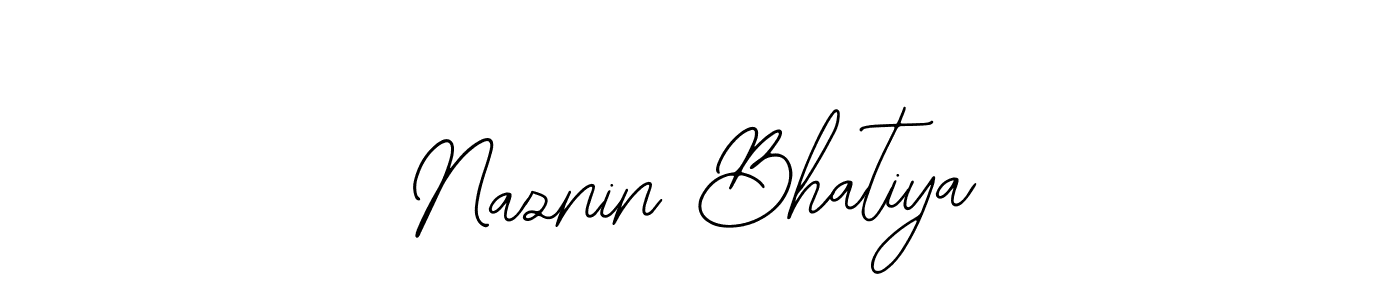 Also You can easily find your signature by using the search form. We will create Naznin Bhatiya name handwritten signature images for you free of cost using Bearetta-2O07w sign style. Naznin Bhatiya signature style 12 images and pictures png