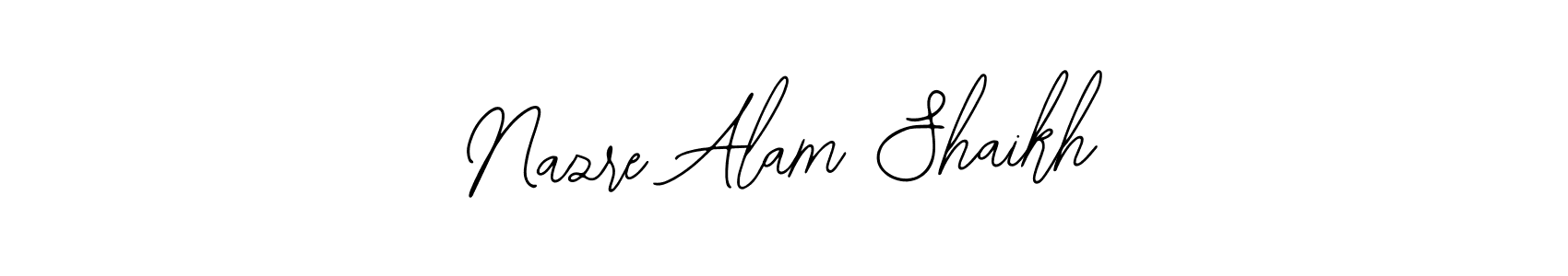 This is the best signature style for the Nazre Alam Shaikh name. Also you like these signature font (Bearetta-2O07w). Mix name signature. Nazre Alam Shaikh signature style 12 images and pictures png