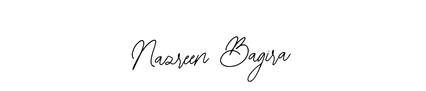 This is the best signature style for the Nazreen Bagira name. Also you like these signature font (Bearetta-2O07w). Mix name signature. Nazreen Bagira signature style 12 images and pictures png