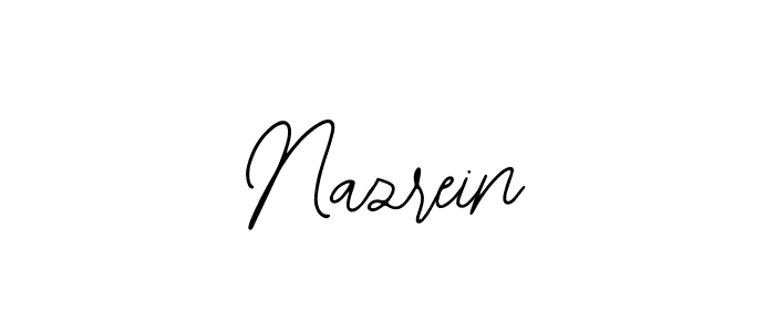 Design your own signature with our free online signature maker. With this signature software, you can create a handwritten (Bearetta-2O07w) signature for name Nazrein. Nazrein signature style 12 images and pictures png