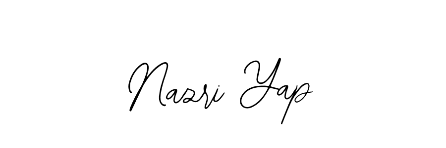 The best way (Bearetta-2O07w) to make a short signature is to pick only two or three words in your name. The name Nazri Yap include a total of six letters. For converting this name. Nazri Yap signature style 12 images and pictures png