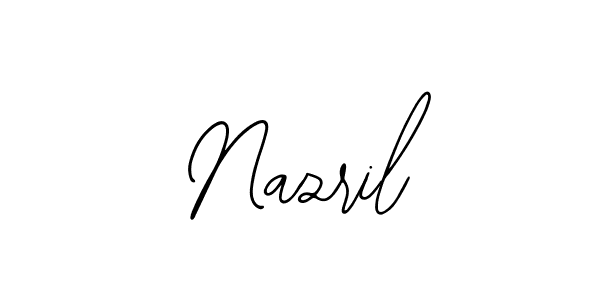 if you are searching for the best signature style for your name Nazril. so please give up your signature search. here we have designed multiple signature styles  using Bearetta-2O07w. Nazril signature style 12 images and pictures png