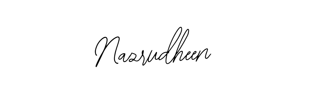 Also You can easily find your signature by using the search form. We will create Nazrudheen name handwritten signature images for you free of cost using Bearetta-2O07w sign style. Nazrudheen signature style 12 images and pictures png
