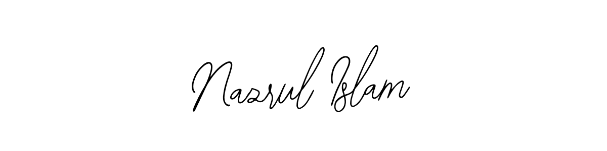 The best way (Bearetta-2O07w) to make a short signature is to pick only two or three words in your name. The name Nazrul Islam include a total of six letters. For converting this name. Nazrul Islam signature style 12 images and pictures png