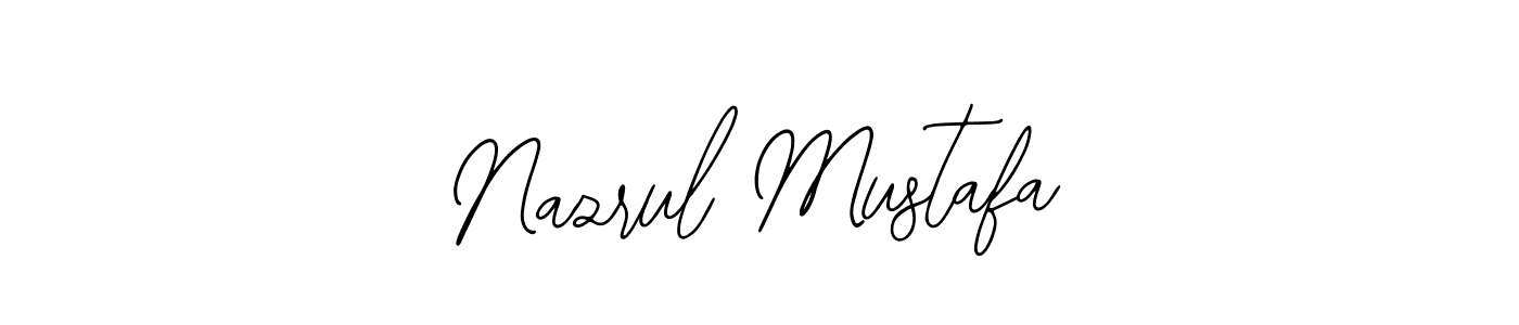 The best way (Bearetta-2O07w) to make a short signature is to pick only two or three words in your name. The name Nazrul Mustafa include a total of six letters. For converting this name. Nazrul Mustafa signature style 12 images and pictures png