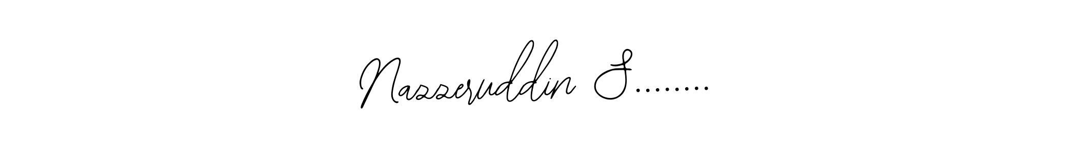 The best way (Bearetta-2O07w) to make a short signature is to pick only two or three words in your name. The name Nazzeruddin S........ include a total of six letters. For converting this name. Nazzeruddin S........ signature style 12 images and pictures png