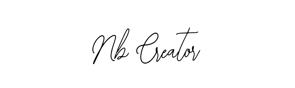 The best way (Bearetta-2O07w) to make a short signature is to pick only two or three words in your name. The name Nb Creator include a total of six letters. For converting this name. Nb Creator signature style 12 images and pictures png