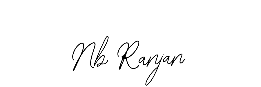 Bearetta-2O07w is a professional signature style that is perfect for those who want to add a touch of class to their signature. It is also a great choice for those who want to make their signature more unique. Get Nb Ranjan name to fancy signature for free. Nb Ranjan signature style 12 images and pictures png