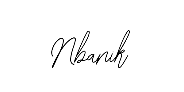 Create a beautiful signature design for name Nbanik. With this signature (Bearetta-2O07w) fonts, you can make a handwritten signature for free. Nbanik signature style 12 images and pictures png