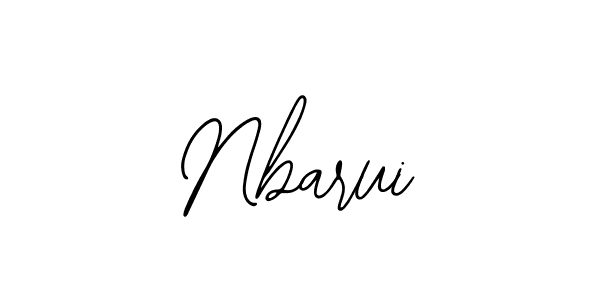 Use a signature maker to create a handwritten signature online. With this signature software, you can design (Bearetta-2O07w) your own signature for name Nbarui. Nbarui signature style 12 images and pictures png