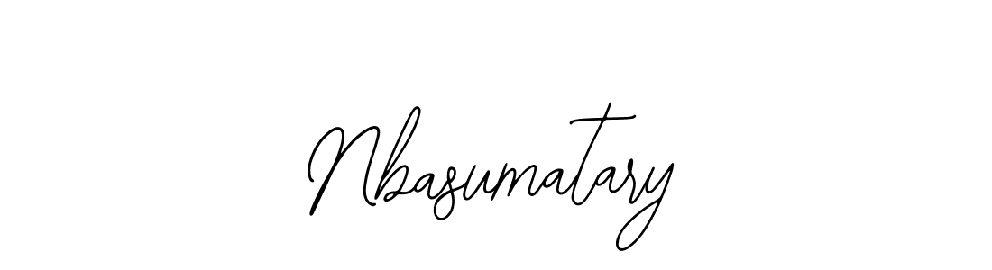 How to make Nbasumatary signature? Bearetta-2O07w is a professional autograph style. Create handwritten signature for Nbasumatary name. Nbasumatary signature style 12 images and pictures png