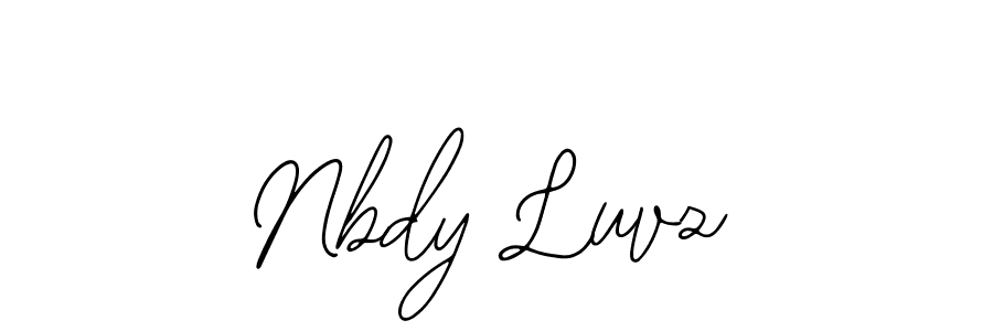 Nbdy Luvz stylish signature style. Best Handwritten Sign (Bearetta-2O07w) for my name. Handwritten Signature Collection Ideas for my name Nbdy Luvz. Nbdy Luvz signature style 12 images and pictures png