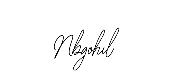 if you are searching for the best signature style for your name Nbgohil. so please give up your signature search. here we have designed multiple signature styles  using Bearetta-2O07w. Nbgohil signature style 12 images and pictures png