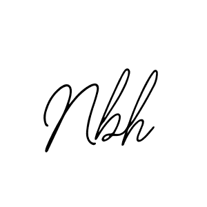 Nbh stylish signature style. Best Handwritten Sign (Bearetta-2O07w) for my name. Handwritten Signature Collection Ideas for my name Nbh. Nbh signature style 12 images and pictures png