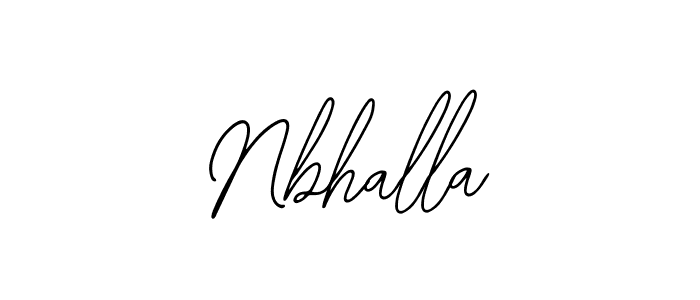 How to Draw Nbhalla signature style? Bearetta-2O07w is a latest design signature styles for name Nbhalla. Nbhalla signature style 12 images and pictures png