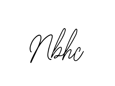 You should practise on your own different ways (Bearetta-2O07w) to write your name (Nbhc) in signature. don't let someone else do it for you. Nbhc signature style 12 images and pictures png