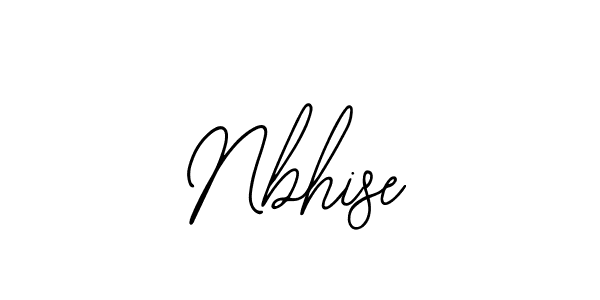 Make a beautiful signature design for name Nbhise. With this signature (Bearetta-2O07w) style, you can create a handwritten signature for free. Nbhise signature style 12 images and pictures png