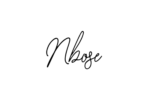 The best way (Bearetta-2O07w) to make a short signature is to pick only two or three words in your name. The name Nbose include a total of six letters. For converting this name. Nbose signature style 12 images and pictures png