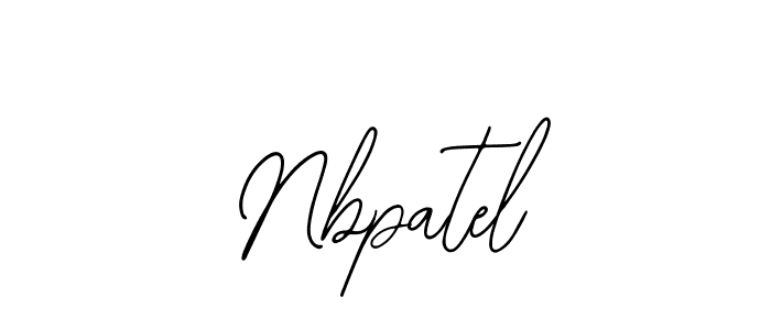 Use a signature maker to create a handwritten signature online. With this signature software, you can design (Bearetta-2O07w) your own signature for name Nbpatel. Nbpatel signature style 12 images and pictures png