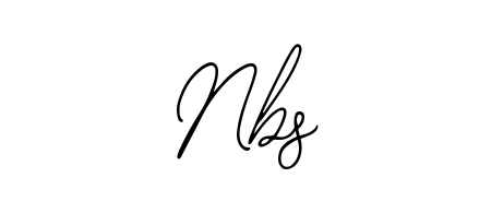 How to make Nbs signature? Bearetta-2O07w is a professional autograph style. Create handwritten signature for Nbs name. Nbs signature style 12 images and pictures png