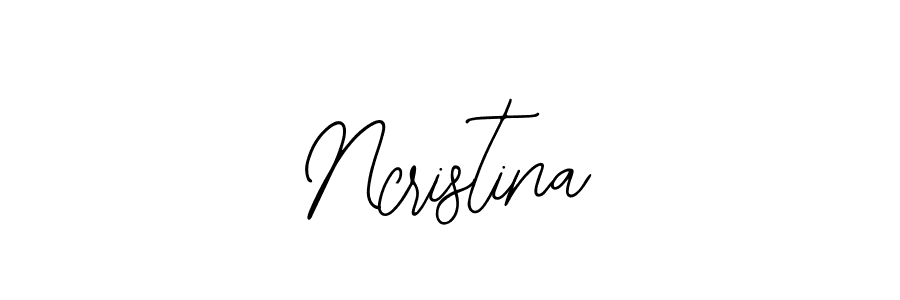 You should practise on your own different ways (Bearetta-2O07w) to write your name (Ncristina) in signature. don't let someone else do it for you. Ncristina signature style 12 images and pictures png