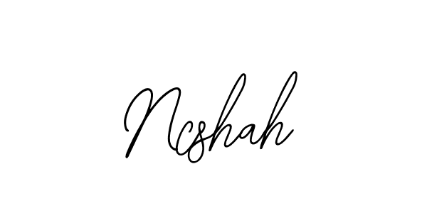 Make a beautiful signature design for name Ncshah. With this signature (Bearetta-2O07w) style, you can create a handwritten signature for free. Ncshah signature style 12 images and pictures png