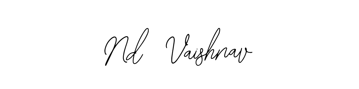 Bearetta-2O07w is a professional signature style that is perfect for those who want to add a touch of class to their signature. It is also a great choice for those who want to make their signature more unique. Get Nd  Vaishnav name to fancy signature for free. Nd  Vaishnav signature style 12 images and pictures png