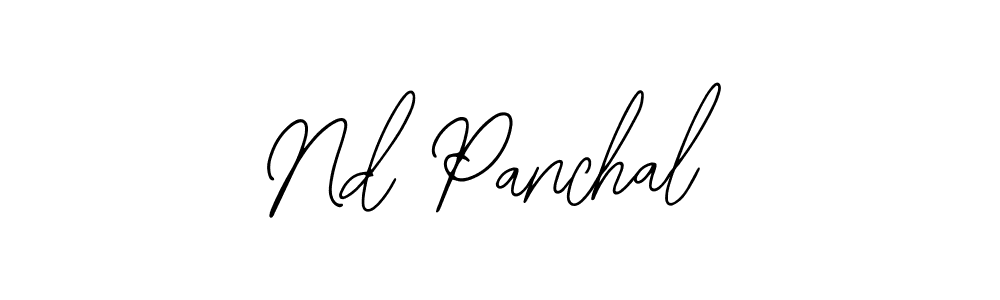 Make a beautiful signature design for name Nd Panchal. With this signature (Bearetta-2O07w) style, you can create a handwritten signature for free. Nd Panchal signature style 12 images and pictures png