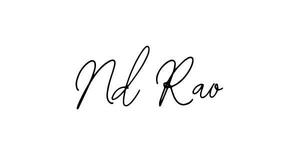 Bearetta-2O07w is a professional signature style that is perfect for those who want to add a touch of class to their signature. It is also a great choice for those who want to make their signature more unique. Get Nd Rao name to fancy signature for free. Nd Rao signature style 12 images and pictures png
